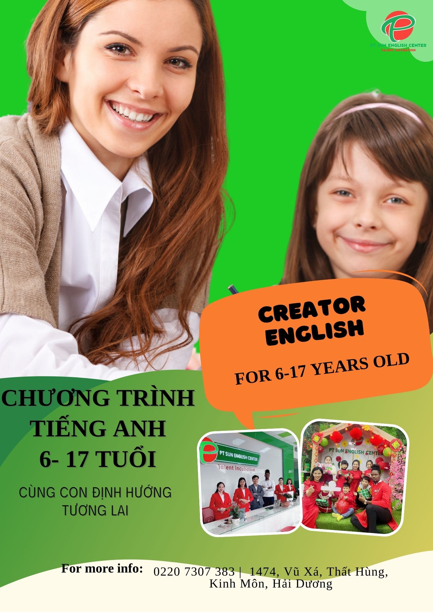 Creator English 6 – 17 tuổi